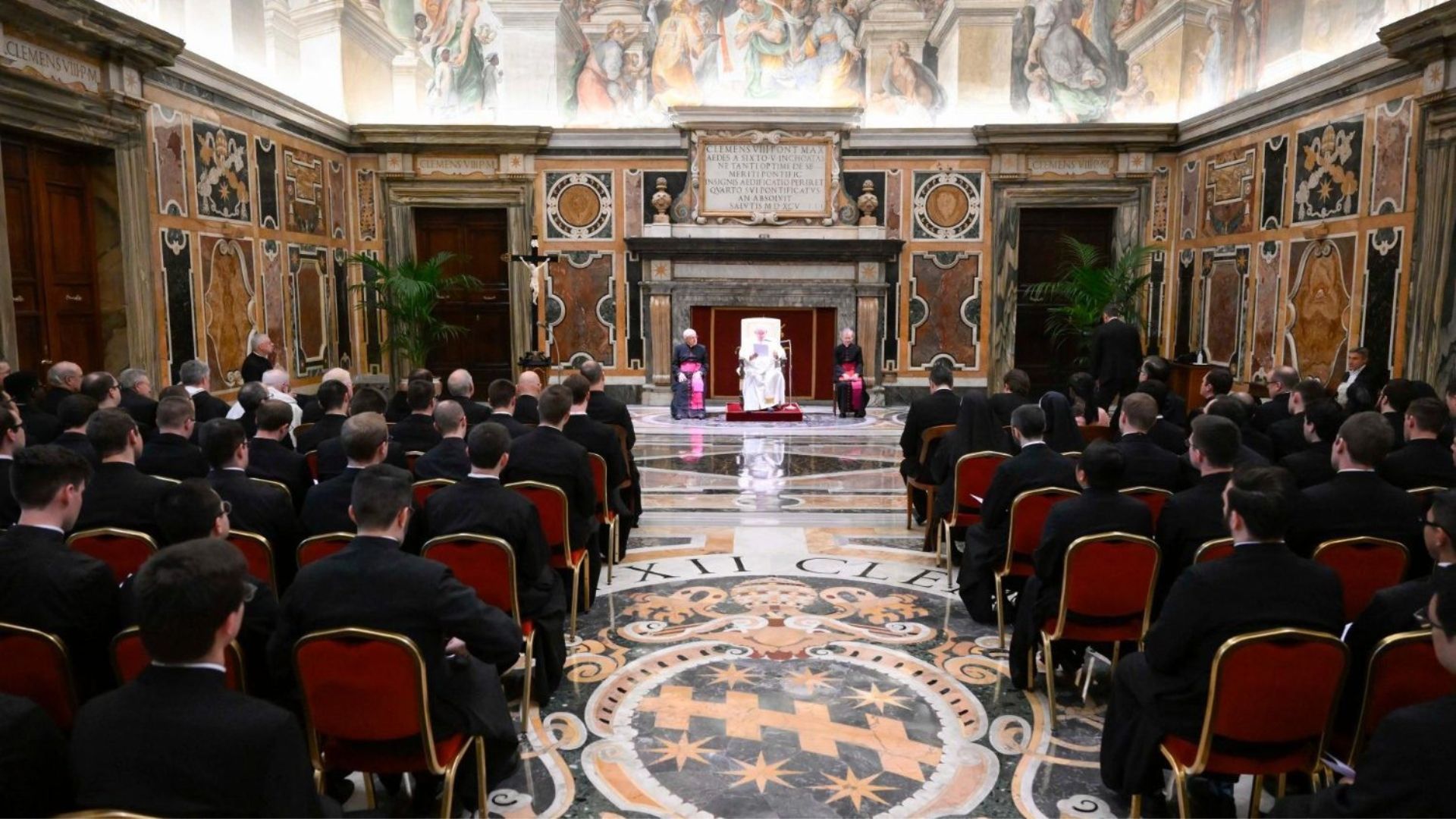 The Pope received the Pontifical North American College
