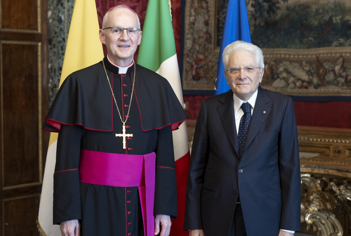Quirinale. Il Nunzio Petar Rajič presenta le lettere credenziali