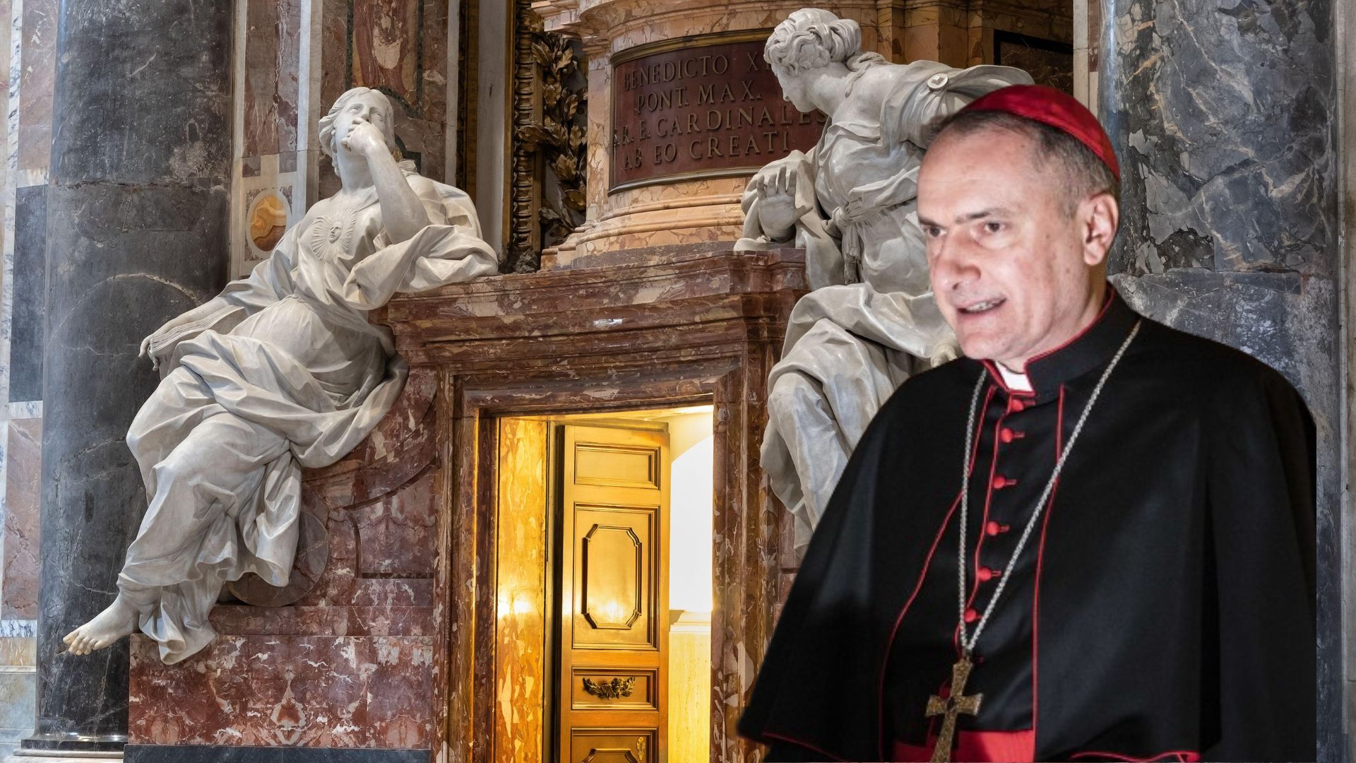 Basilica San Pietro: gli uomini di Gambetti distruggono anche le statue