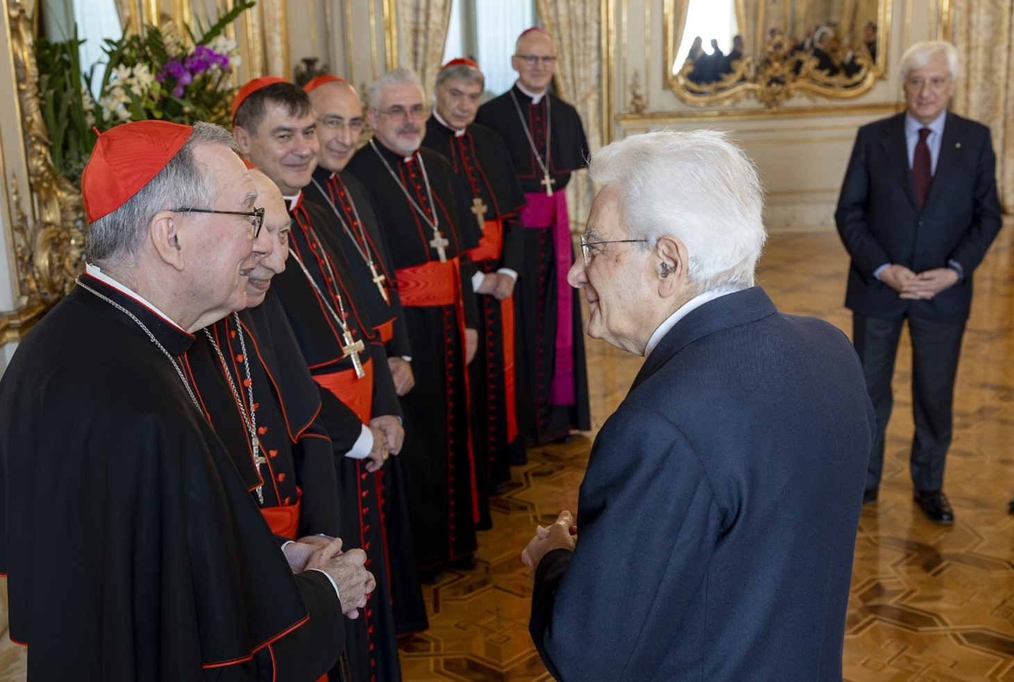Il Presidente della Repubblica Italiana ha offerto la colazione ai cardinali di nuova nomina