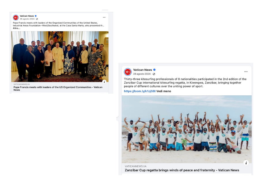 When Leo was not yet Pope, this is what Vatican News was publishing on 28 August.