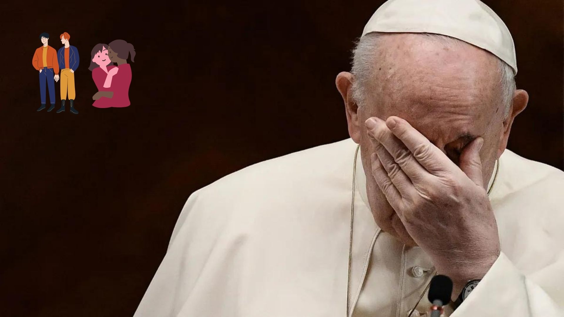 Il Papa ai fedeli LGBTQ+: Dio accoglie anche voi (peccatori)