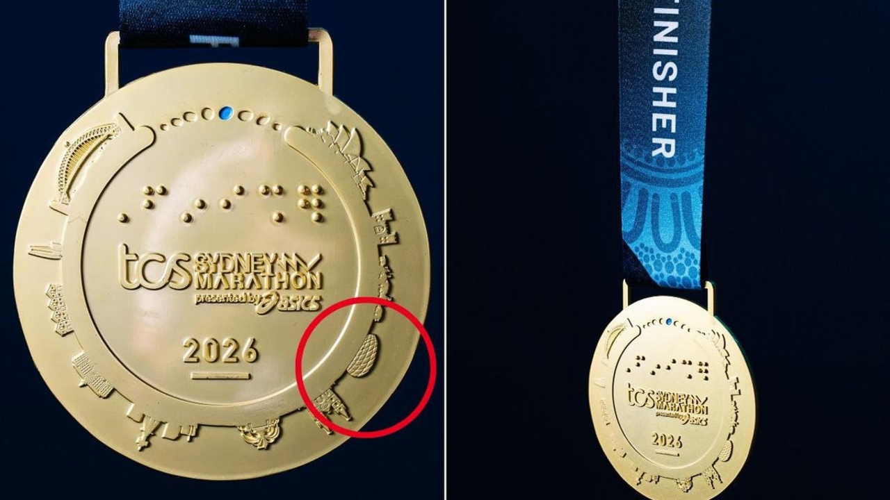 How did Bayern Munich’s stadium end up on the Sydney Marathon medal?