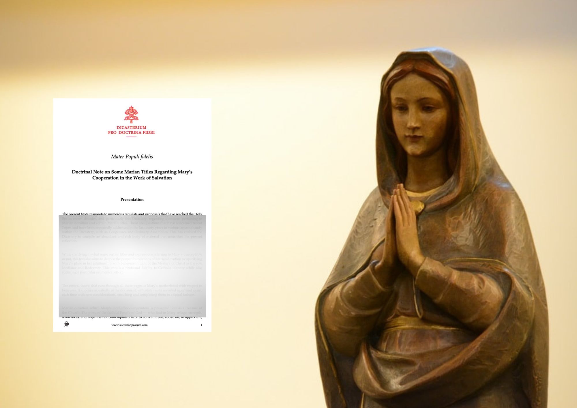 «One Redeemer, One Grace»: The Vatican Puts the Brakes on the Most Controversial Marian Titles