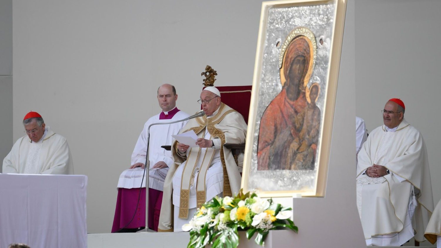 Papa Francesco in Piazza San Marco: «Ciò che conta è rimanere nel Signore»